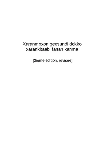 Guide d'animateur pré-syllabaire 2e édition - Soninké